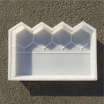 moule brique jardin hexagonnel moderne gris clair plastique construction décorationextérieur