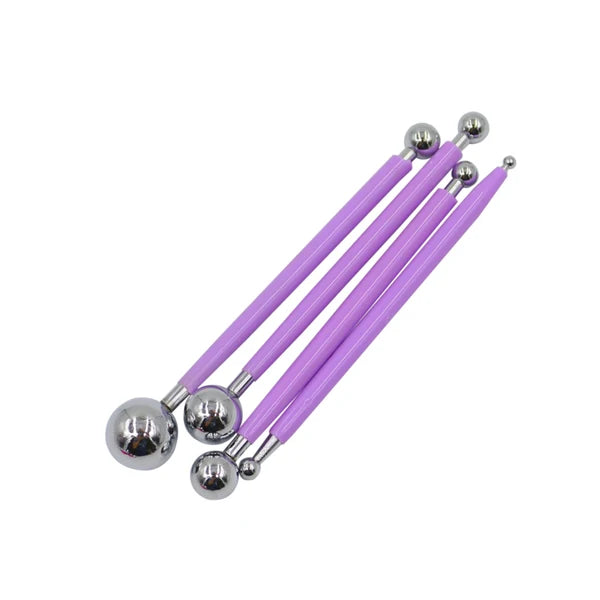 pinceaux outils modelage pâte modeler pâtisserie décoration gâteau plastique couleur assortie