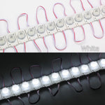 ruban led 12v blanc rouge vert bleu moderne adhésif transparent coB 50x30mm