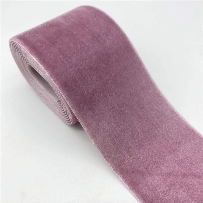 ruban velours polyester classique bleu jaune rose vert rouge noir blanc decoration mariage emballage