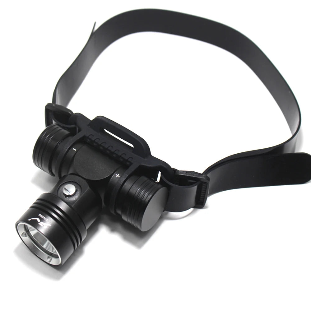 lampe torche noire étanche ipx8 180 degré led 20w camping plongée búsqueda