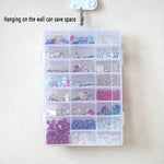 boîtes rangement bijoux transparentes modernes 24 compartiments clips pratiques écologiques