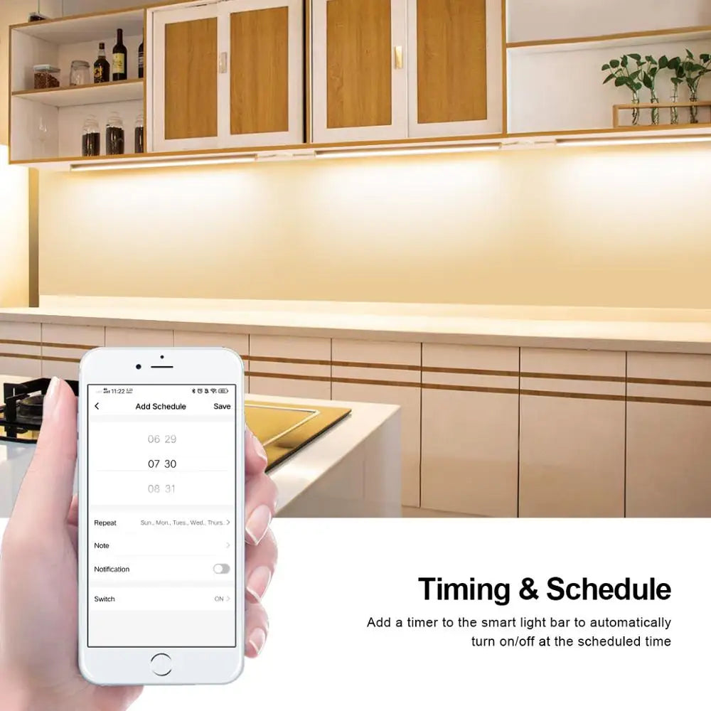 interrupteur intelligent blanc minimaliste controle wifi led bande rvb tuya app adhésif tactile 12v