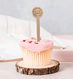 pics gâteau bois gravure fleur initiales date mariage rustic champetre cupcake pâtisserie 100 pièces