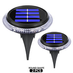 Lampe solaire extérieure 8LED moderne imperméable ip65 noir bleu blanc jardin decoration led tranche