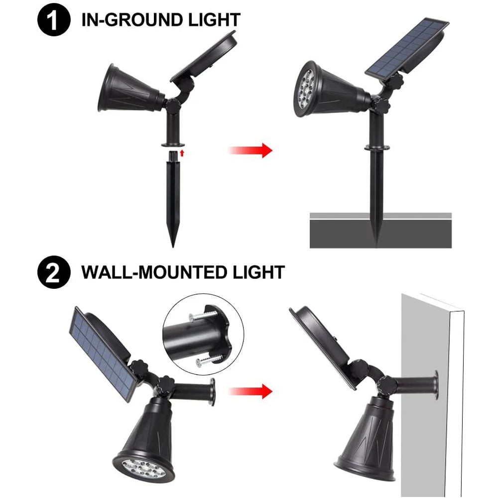 projecteur solaire ip65 led éclairage extérieur moderne certifié rohs cem autoinstallationurgence