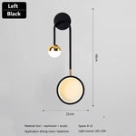 lampe murale moderne noire dorée éclairage cuisine chambre entrée 249lm 5m²
