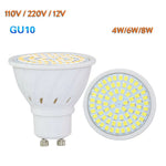 Ampoule LED GU10 5W 8W 12V 24V 110V 220V Blanc Moderne Grille Opacité Eclairage