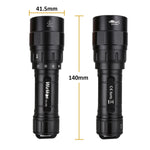 torche plongée led 4500lm rechargeable usb interrupteur rotatif 21700 batterie accessoires