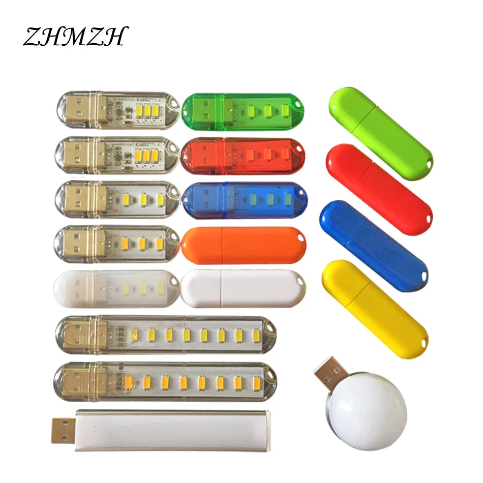 lampe led portable usb 12 couleurs transparent moderne compact