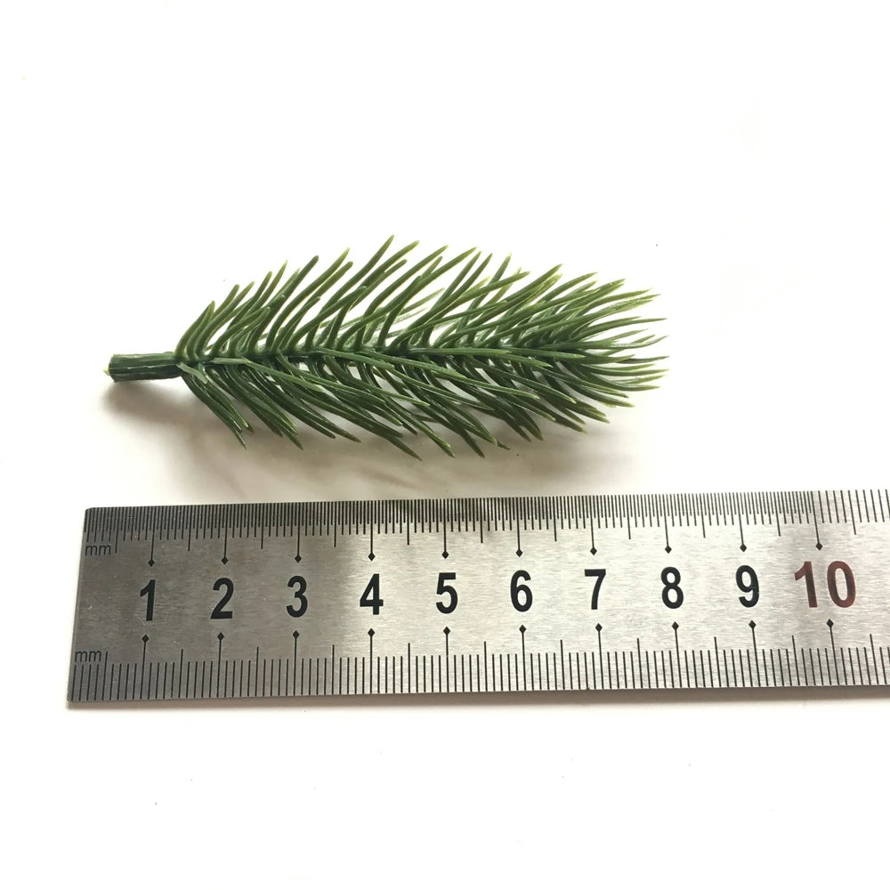 décoration intérieure branche artificielle sapin feuilles vert naturelle clips diy 50 pièces festive mariage