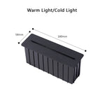 lampe sol extérieure moderne led étanche noir mat 70cm 140cm