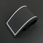 tapis porte voiture noir blanc texture carbone adhésif moderne range rover evoque tapis console