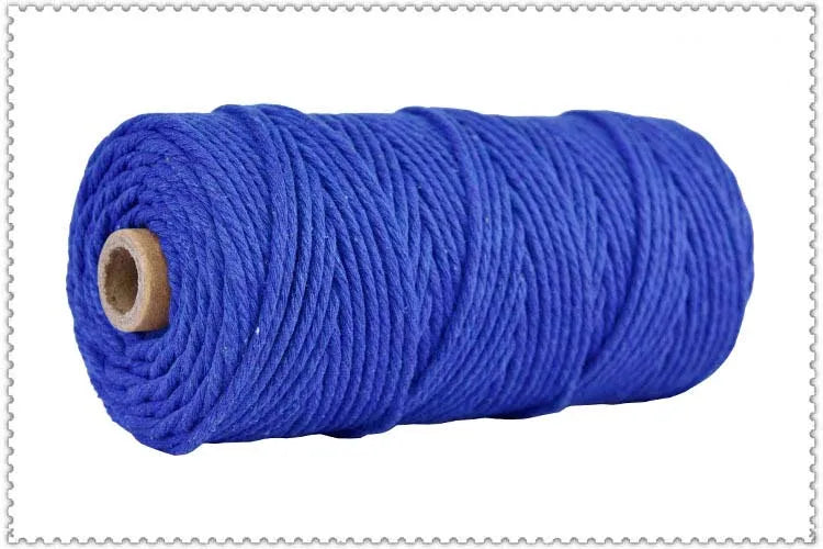 corde macramé coton torsadé mm décoration artisanale rustique fait main textile maison