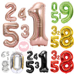Ballon numérique or rose 40 pouces pour décoration d'anniversaire