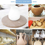 plateau séchage poterie marron texture grainée minimaliste fibre bois 12cm 15cm 20cm 25cm 30cm