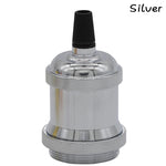 socle lampe industrielle filaire noir argent rose gold or bronze adaptable e27