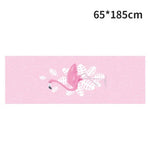 tapis yoga double couche non glissant bleu marine motifs floraux moderne 185x63cm yoga fitness