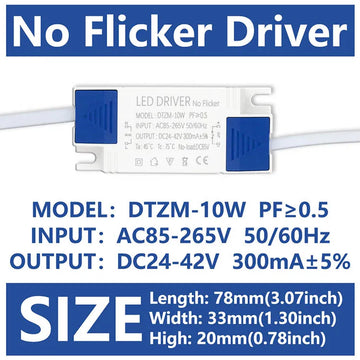 adaptateur alimentation led 10w 20w 30w 40w 50w transformateur éclairage dc2442v ac85265v panel spot