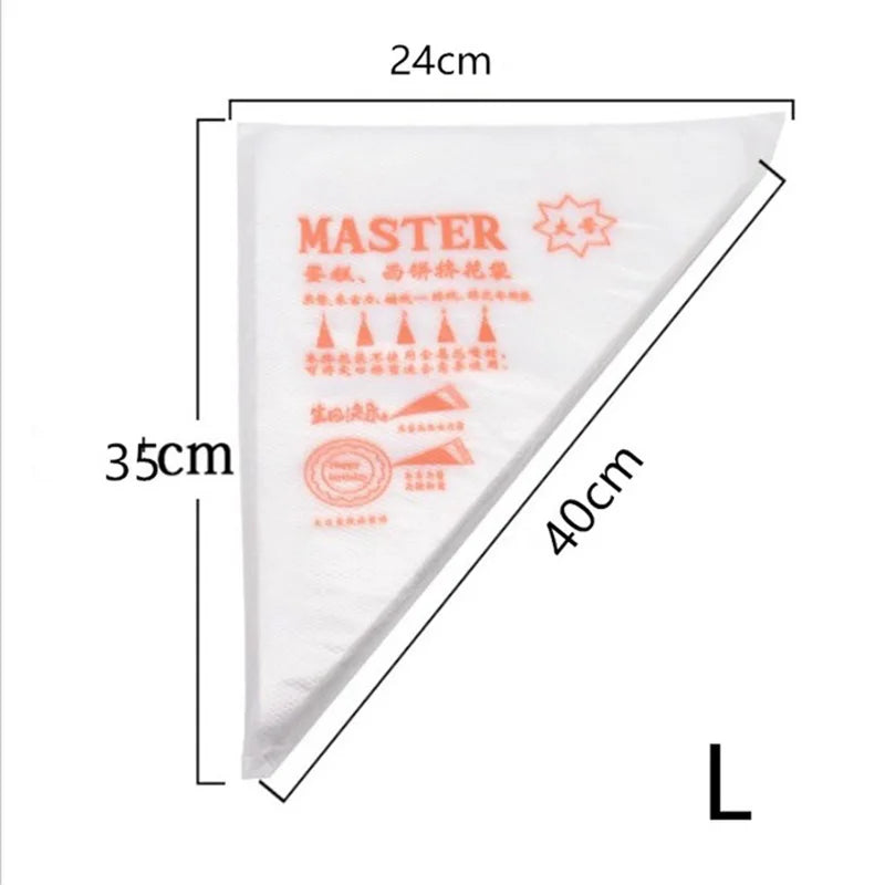 sacs pâtisserie blancs imprimés happy birthday aiguilles métalliques coniques kit pâtisserie outils cuisine decoration