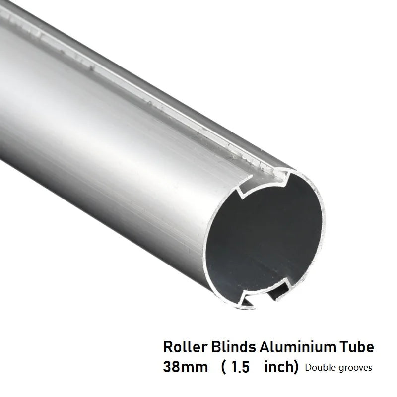 tube stores roulants aluminium argenté opacité moderne simple double rainures