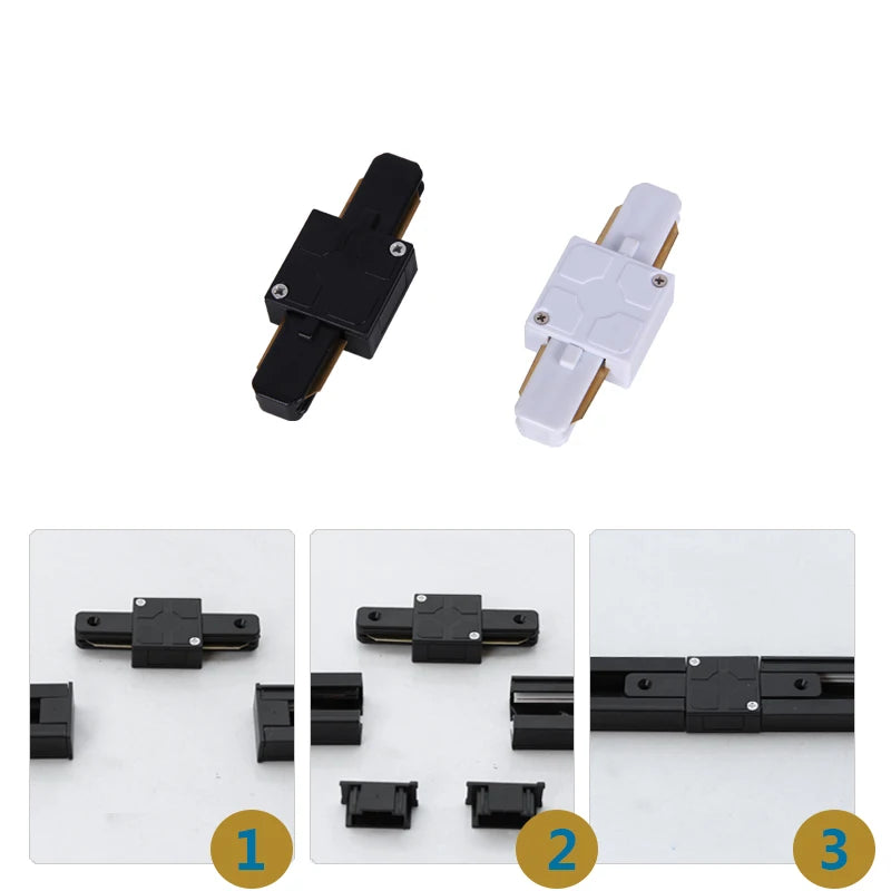 connecteur rail électrique moderne noir blanc facile certification rohs ccc