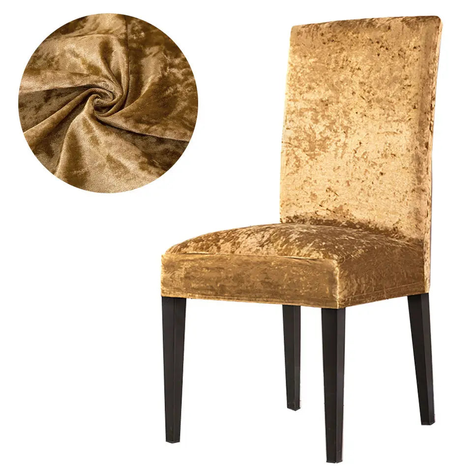housse chaise velours extensible fauteuil banquet mariage salon décoration intérieure moderne élégante