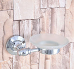 ensemble accessoires salle bain chrome blanc porte savon distributeur brosse wc tasse motif