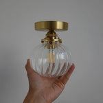 lampe murale moderne or transparent interrupteur cordon certification ul ccc cqc vde fcc cem