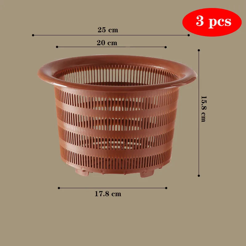 pots fleurs modernes perforés jaune vert orange blanc noir 10cm 12cm 16cm 20cm