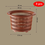 pots fleurs modernes perforés jaune vert orange blanc noir 10cm 12cm 16cm 20cm