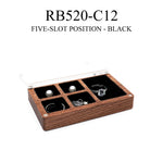 boîte bijoux bois compartiment verre bague collier boucle d'oreille cadeau