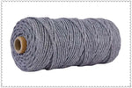 corde macramé coton torsadé mm décoration artisanale rustique fait main textile maison
