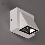 applique murale led moderne blanc noir verre trempé facile éclairage extérieur minimaliste