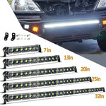 barre lumineuse led noire moderne 13 20 25 32 inches clips ip68 combo beam