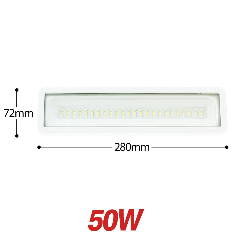 projecteur led moderne 50w noir blanc ip67 cool warm white clipsextérieur