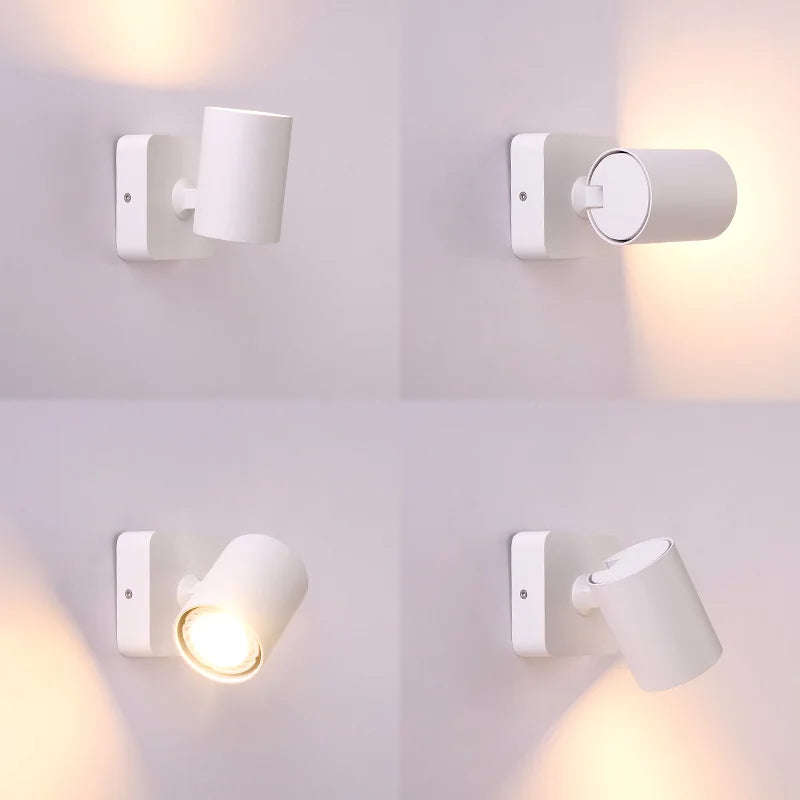 Spot mural moderne blanc opacité ampoule gu10 murale flux luminescent 60249 lumens chambre coucher