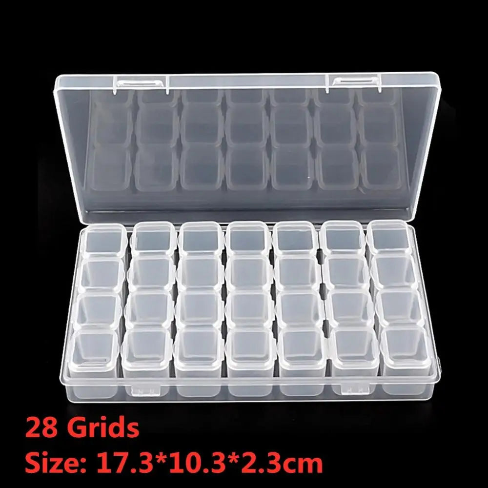 boîte rangement bijoux transparente clips moderne petite boîte précieuses organisation pratique rose violet