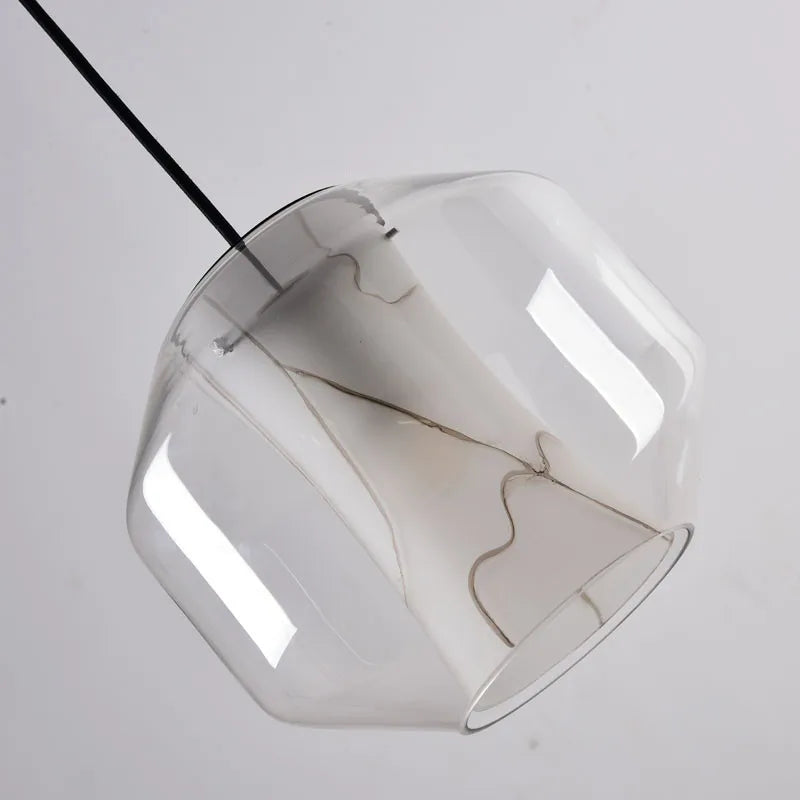lampe suspendue moderne marbre blanche transparente salon chambre hallhôtel(touch screen)