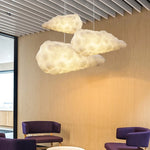 suspension luminaire led blanc nuage doux moderne salon chambre enfant salon décoratif