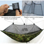 hamac camping moustiquaire camouflage protection soleil anti moustiques sac rangement corde suspension sécurité pratiqueextérieur