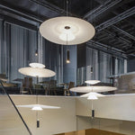 suspension lumineuse moderne blanc fer chromé led salon chambre coucher