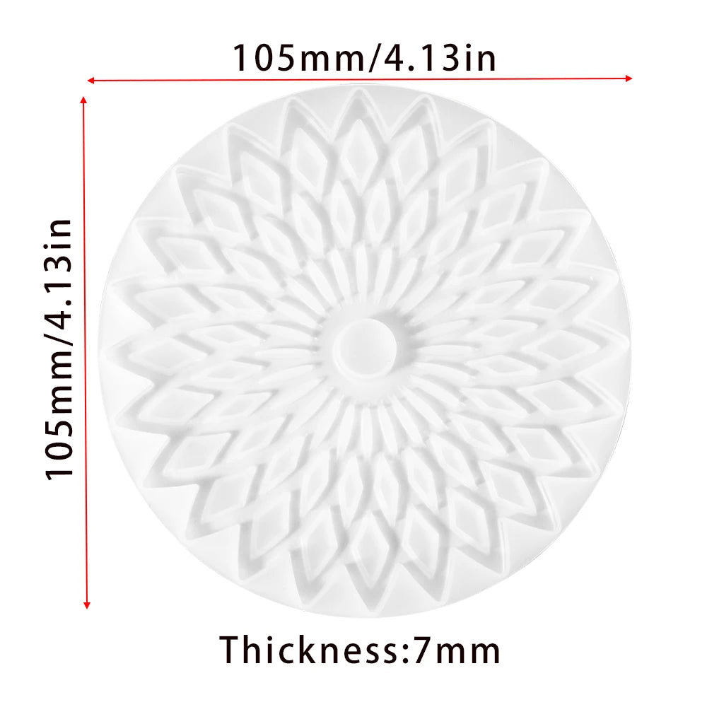 moulages silicones transparents coques fleurs motifs decoratifs table maison epoxy