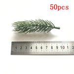 décoration intérieure branche artificielle sapin feuilles vert naturelle clips diy 50 pièces festive mariage