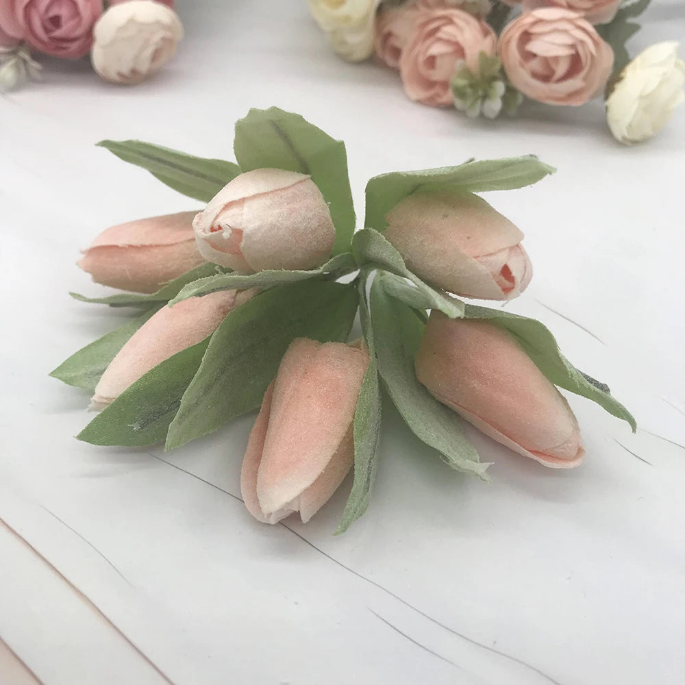 bouquet tulipes artificielles rose blanc jaune feuilles vertes décoration intérieure mariage anniversaire