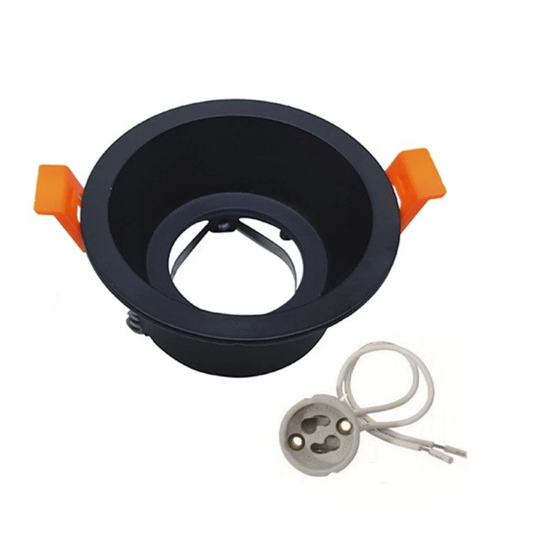 Downlight spot led blanc moderne base aluminium facile clips métalliques opaques 86mm 40mm