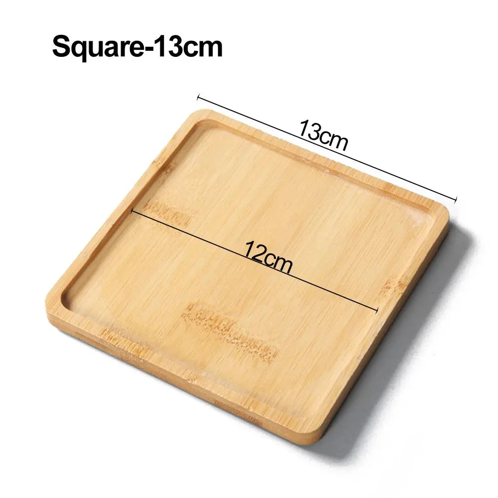 plateau bambou minimaliste plateaux carrés ronds rectangles succulentes cache plante moderne