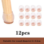 protège pieds chaise silicone antidérapant protection sol feutre moderne adhésif beige marron noiriaux