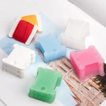 bobines fil transparentes modernes couleur rose blanc vert bleu rangement fil coudre