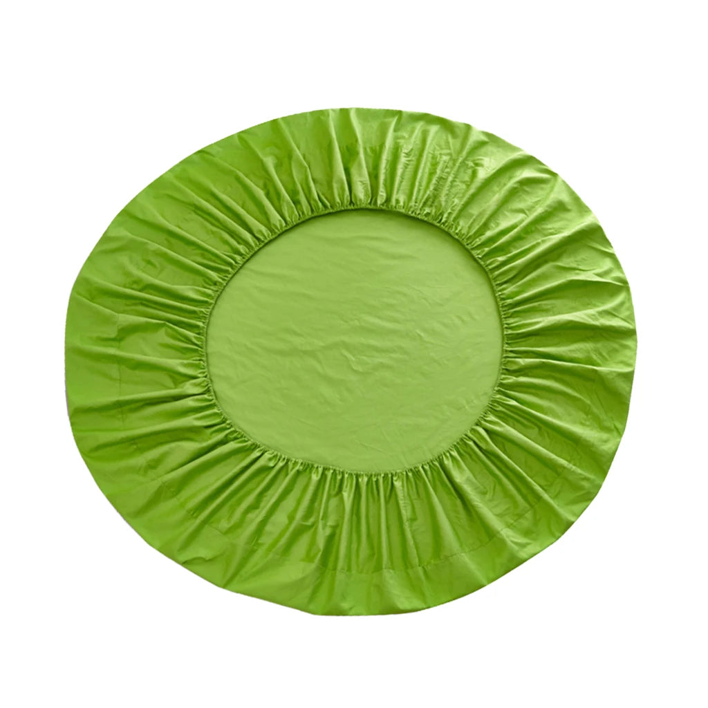 draps lit ronds coton extra doux couverture respirante diamètre large couleur